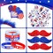 4th of July Accessories Bulk Party Supplies, 146Pcs Patriotic Party Favors Set